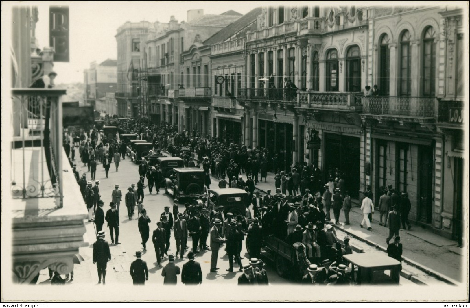 Rio De Janeiro Hauptraße Am 1. Tag Der Fertigstellung 1930 Privatfoto  - Rio De Janeiro