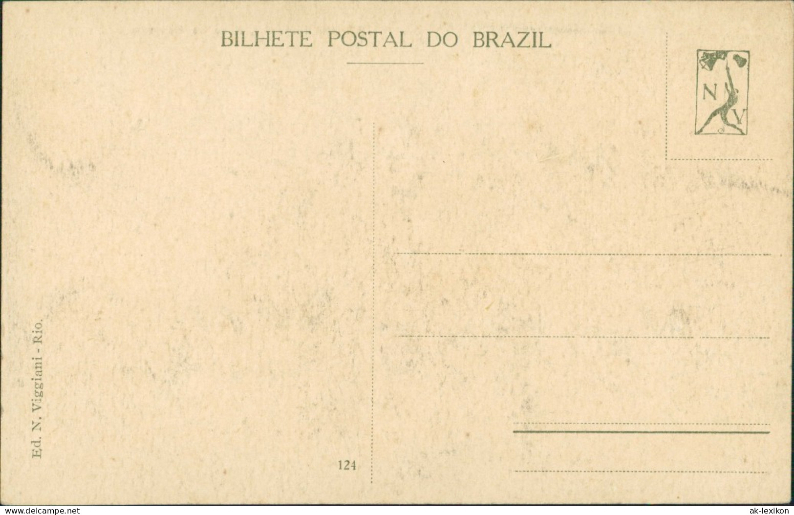 Postcard Rio De Janeiro Straße Am Palais 1922 - Rio De Janeiro