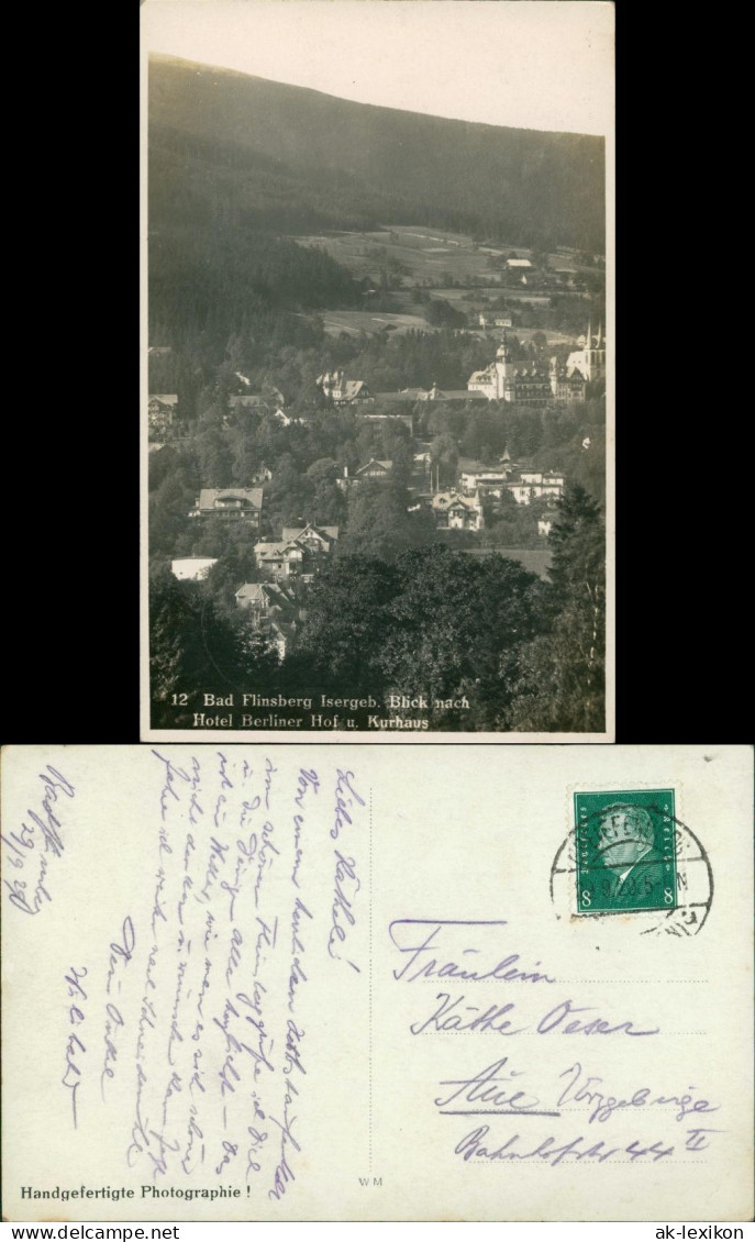 Foto Bad Flinsberg Świeradów-Zdrój Stadt, Kurhaus 1928 Privatfoto - Schlesien