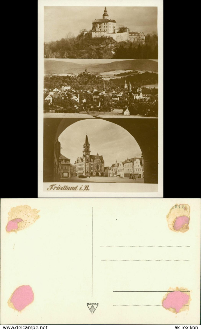 Friedland (Isergebirge) Frýdlant V &#268;echách 3 Bild: Stadt, Markt 1932 - Tchéquie