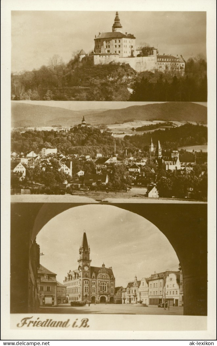 Friedland (Isergebirge) Frýdlant V &#268;echách 3 Bild: Stadt, Markt 1932 - Tchéquie