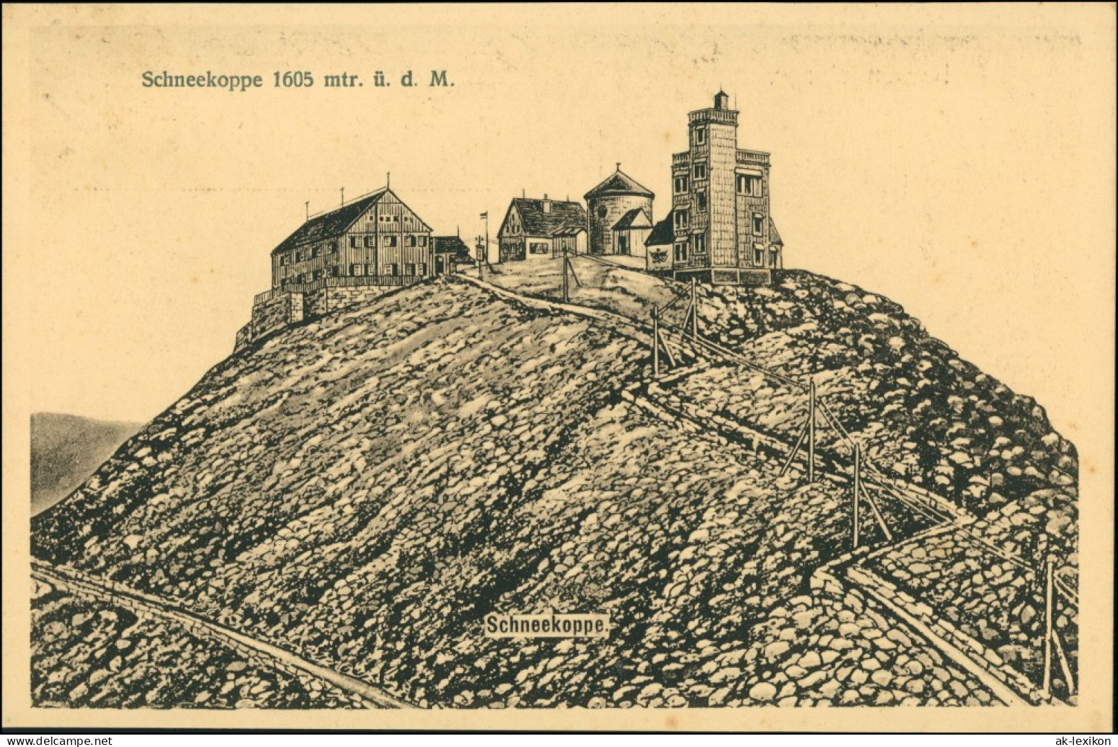 Postcard Krummhübel Karpacz Schneekoppe/Sněžka/Śnieżka 1924 - Schlesien