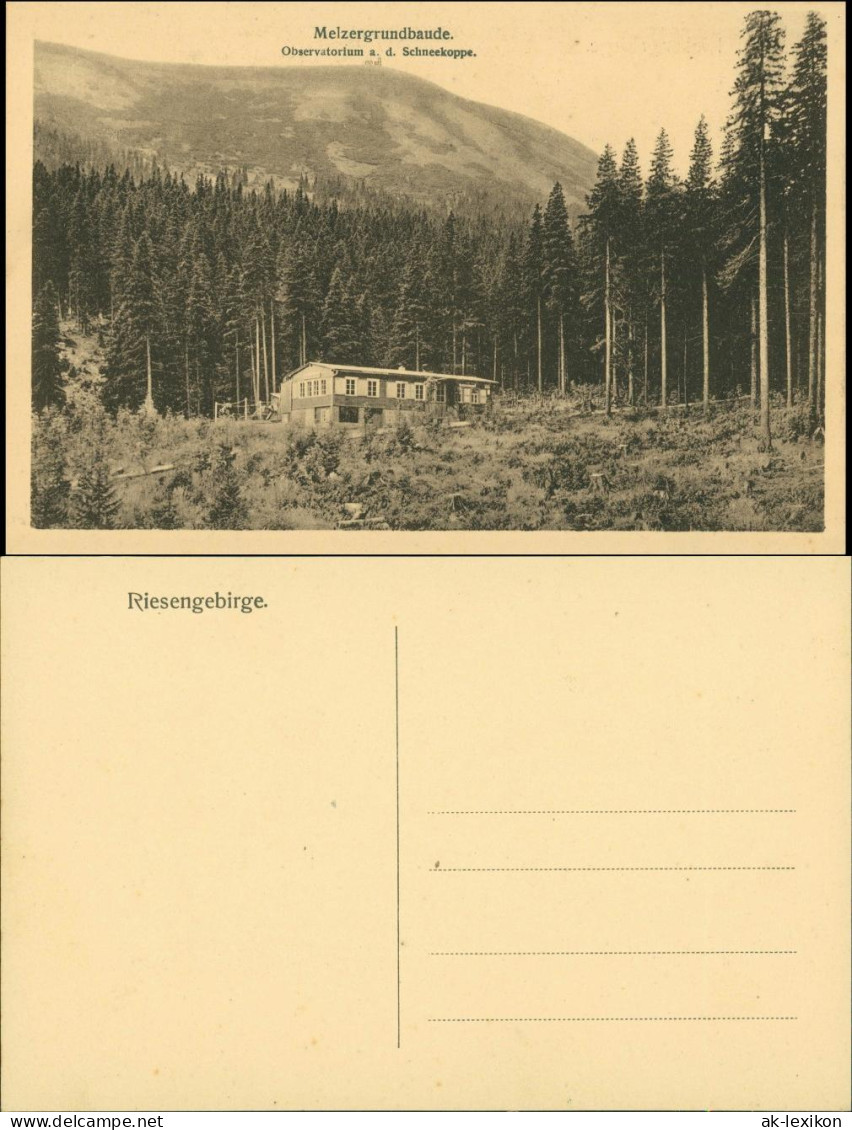 Krummhübel Karpacz Melzergrund (Riesengebirge/Karkonosze/Krkonoše) 1924 - Schlesien