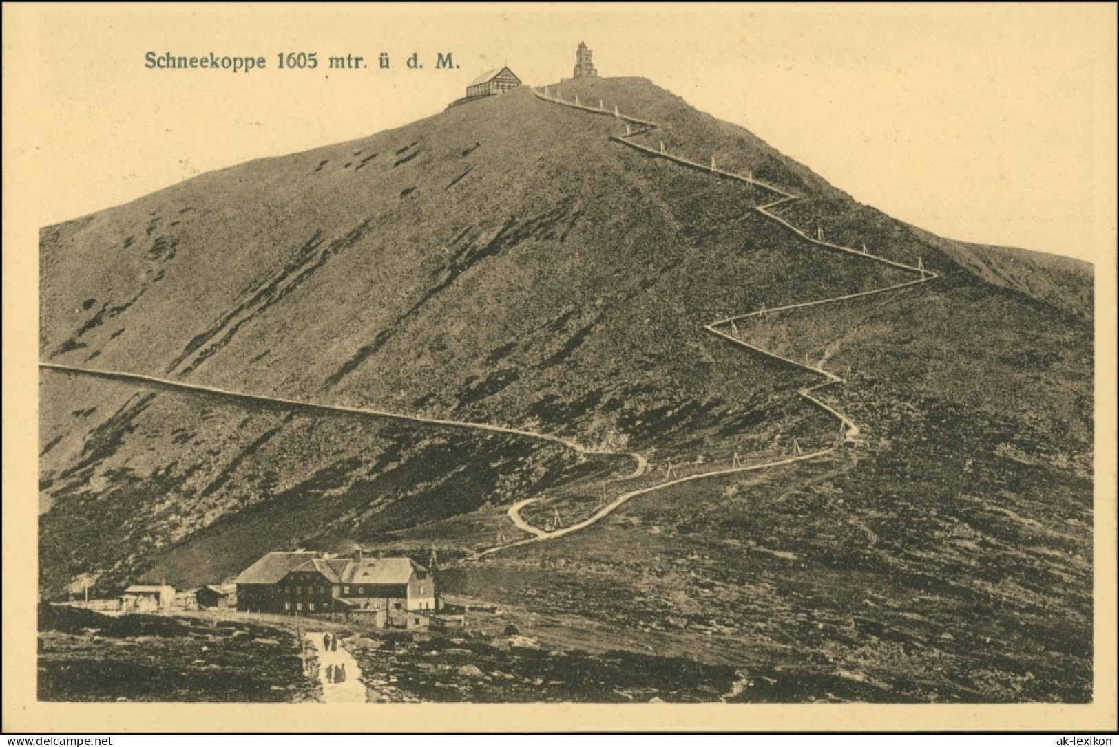 Postcard Krummhübel Karpacz Schneekoppe/Sněžka/Śnieżka 1924 - Schlesien