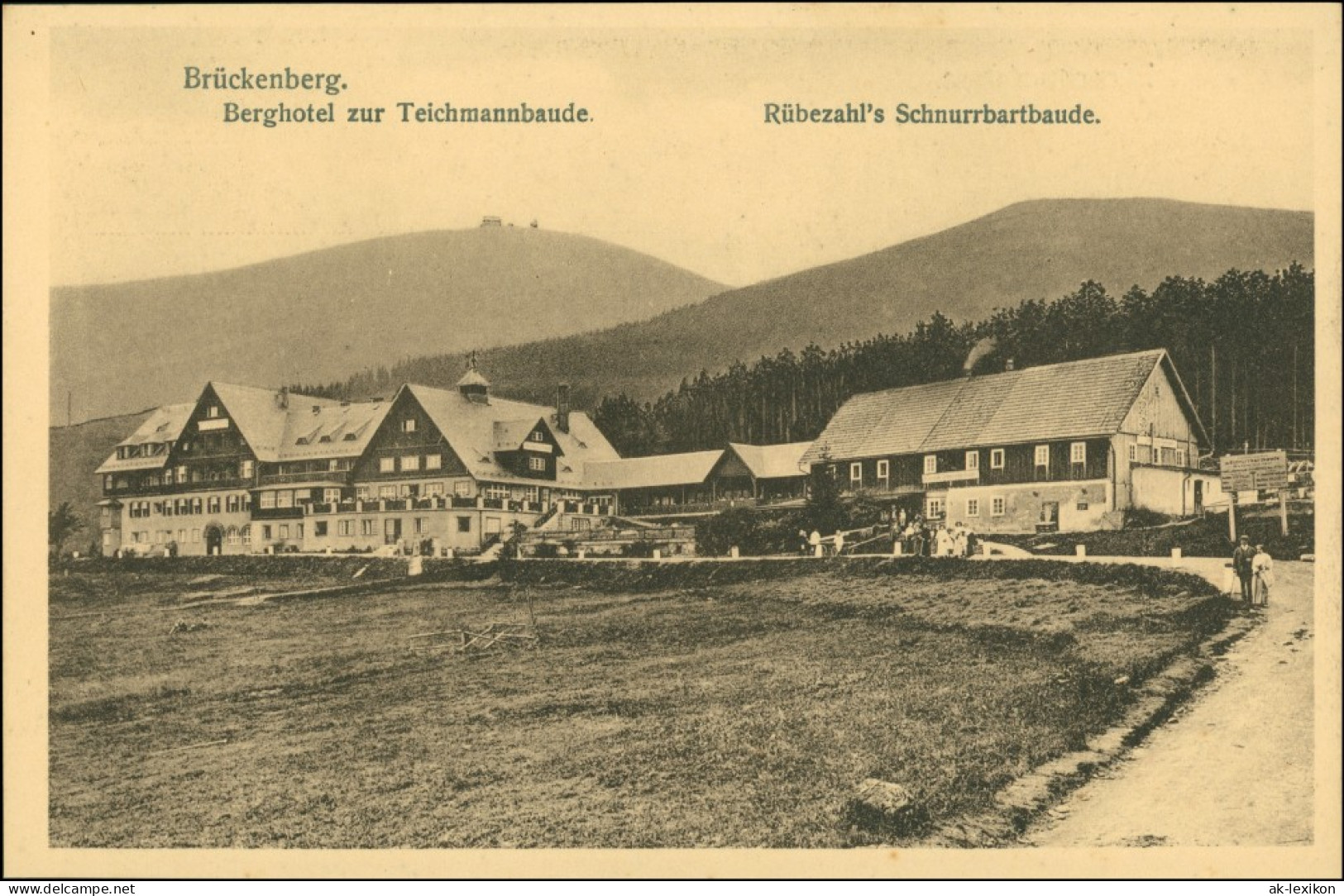 Brückenberg-Krummhübel Karpacz Górny Karpacz Teichmannbaude 1924 - Schlesien