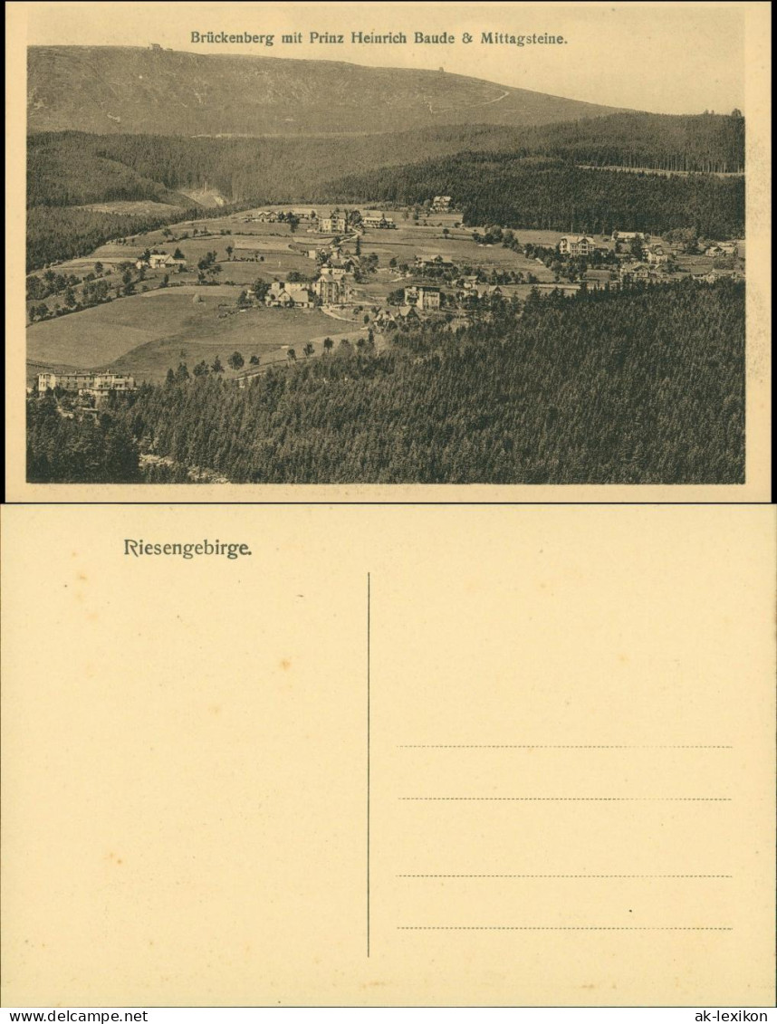 Brückenberg-Krummhübel Karpacz Górny Karpacz Stadt, Heinrichbaude 1924 - Schlesien