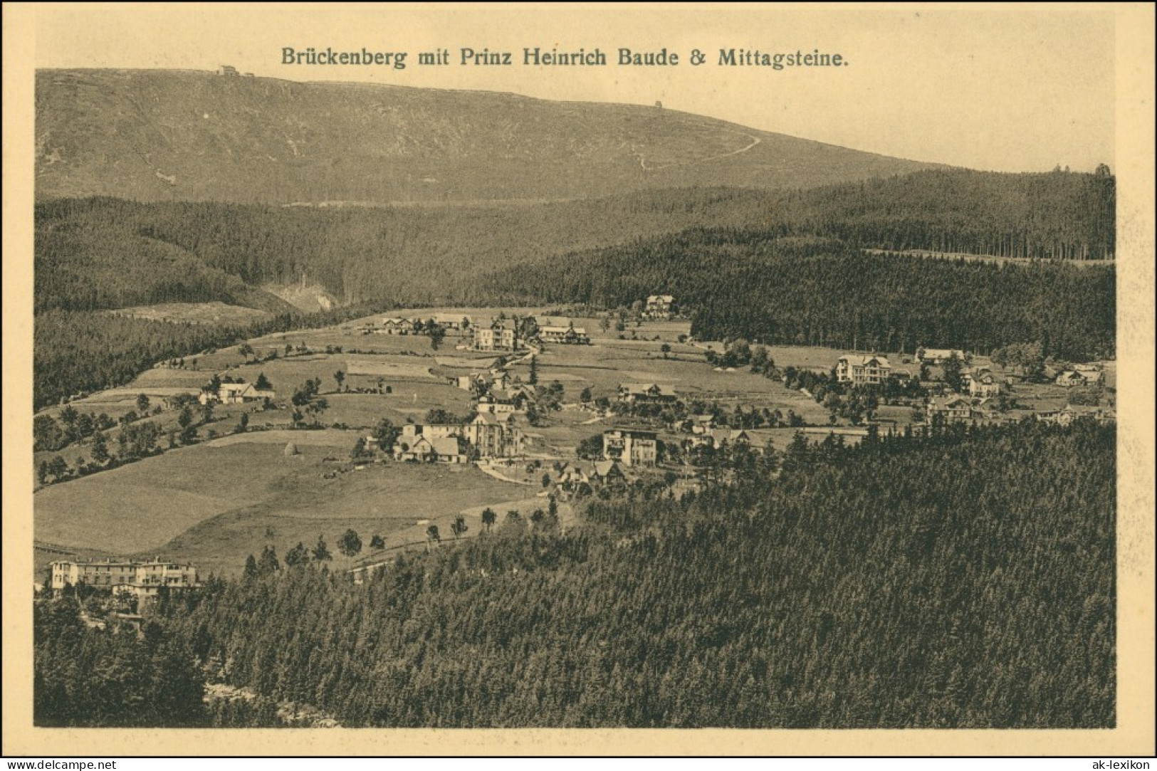 Brückenberg-Krummhübel Karpacz Górny Karpacz Stadt, Heinrichbaude 1924 - Schlesien