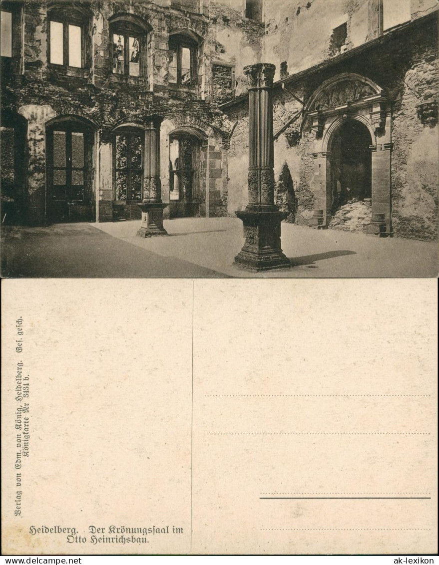 Heidelberg Heidelberger Schloss, Krönungssaal Im Otto Heinrichsbau 1910 - Heidelberg