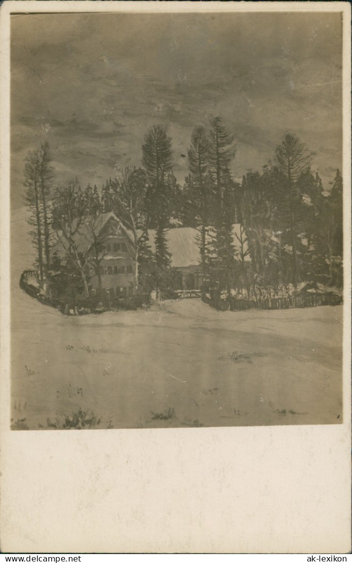 Ansichtskarte  Künstlerkarte Winter Landschaft Mit Aussiedlerhof 1912 - 1900-1949