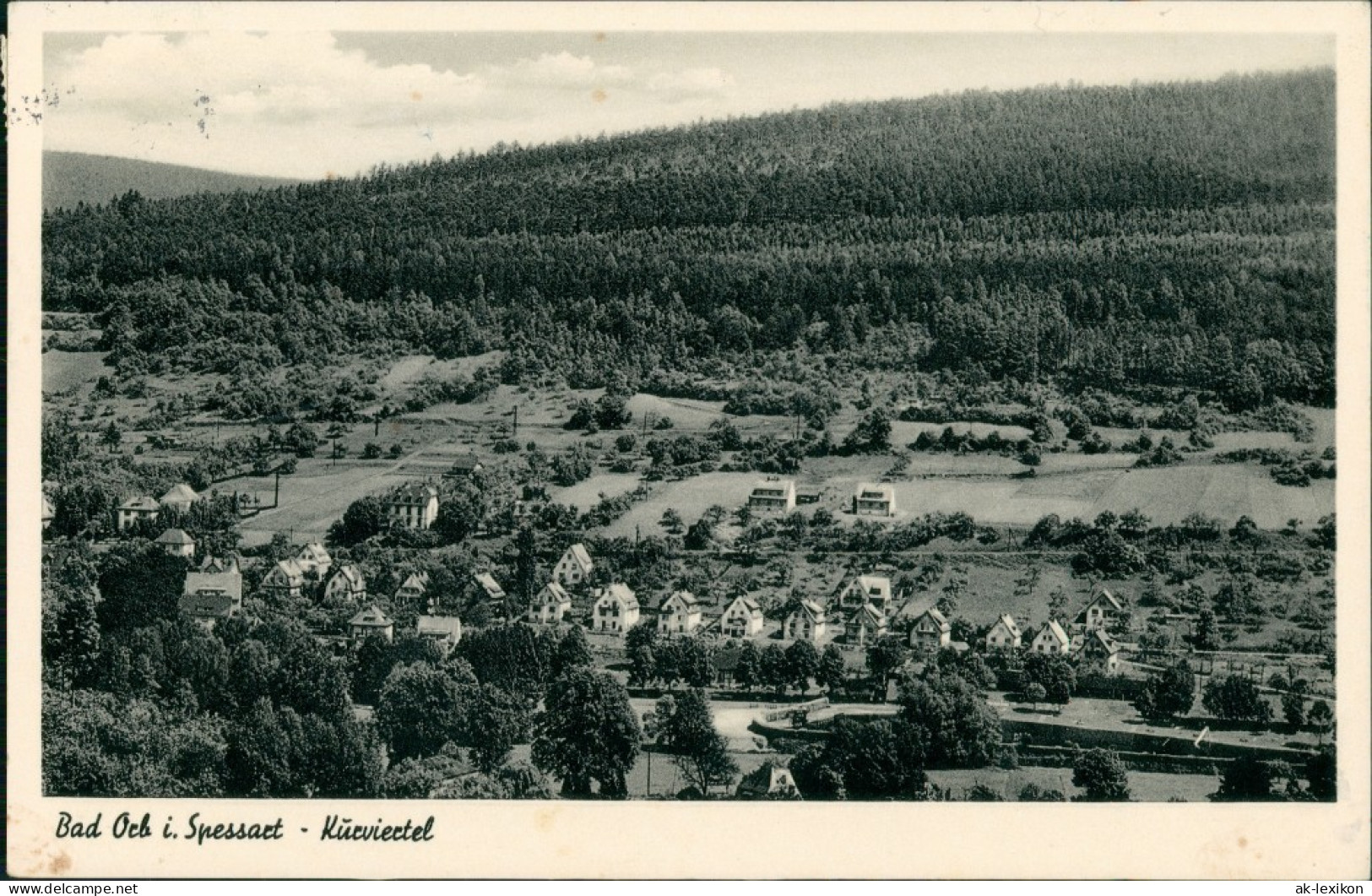 Ansichtskarte Bad Orb Blick Auf Das Kurviertel, Spessart 1956 - Bad Orb