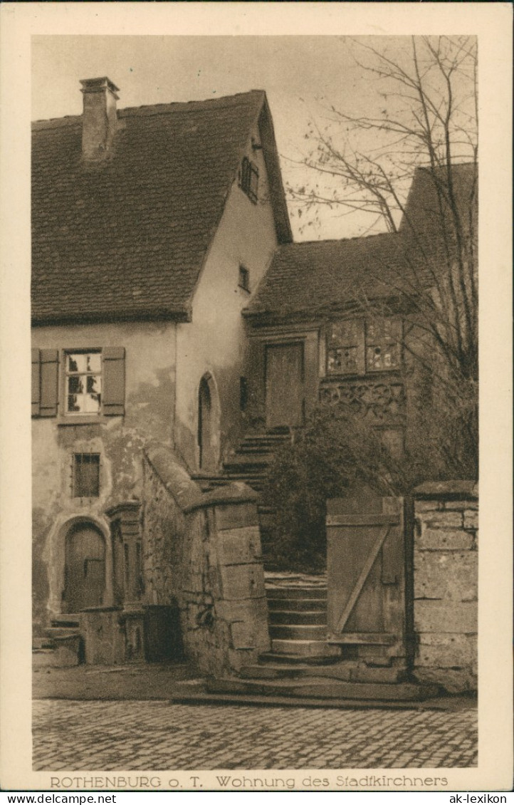 Rothenburg Ob Der Tauber Wohnhaus, Wohnung Des Stadtkirchners 1929 - Rothenburg O. D. Tauber