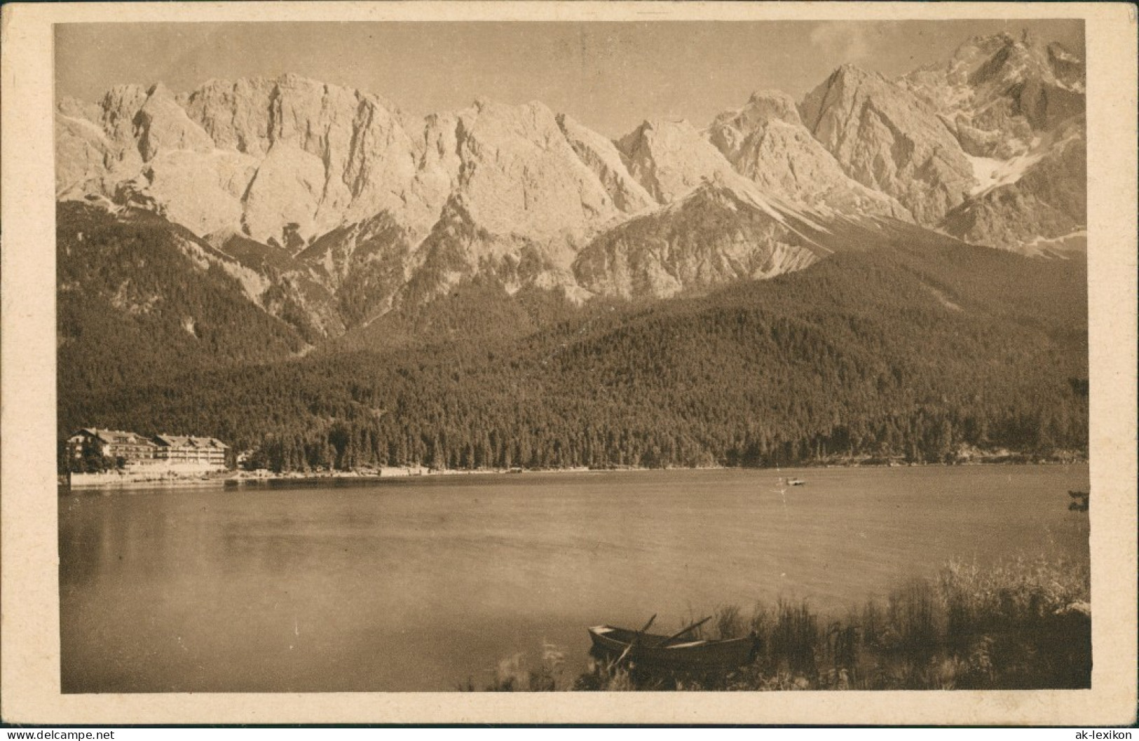 Garmisch-Partenkirchen Eibsee Mit Zugspitze, Riffelwan Waxenstein (Berge) 1920 - Garmisch-Partenkirchen