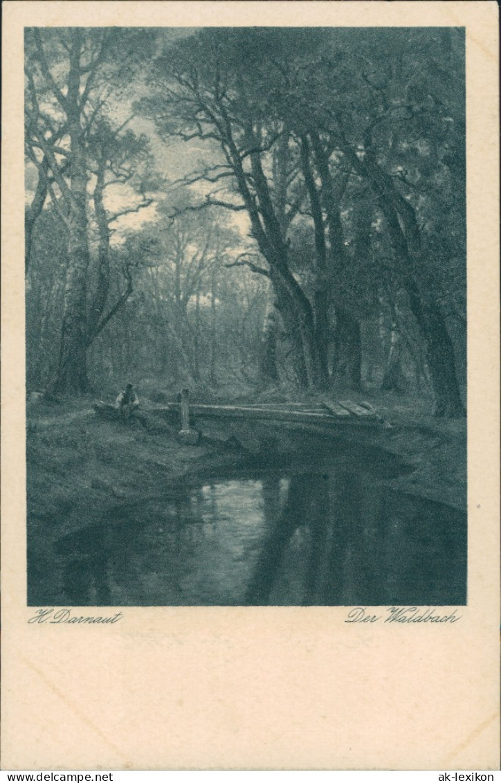 Ansichtskarte  H. Darnaut "Der Waldbach" 1920 - 1900-1949