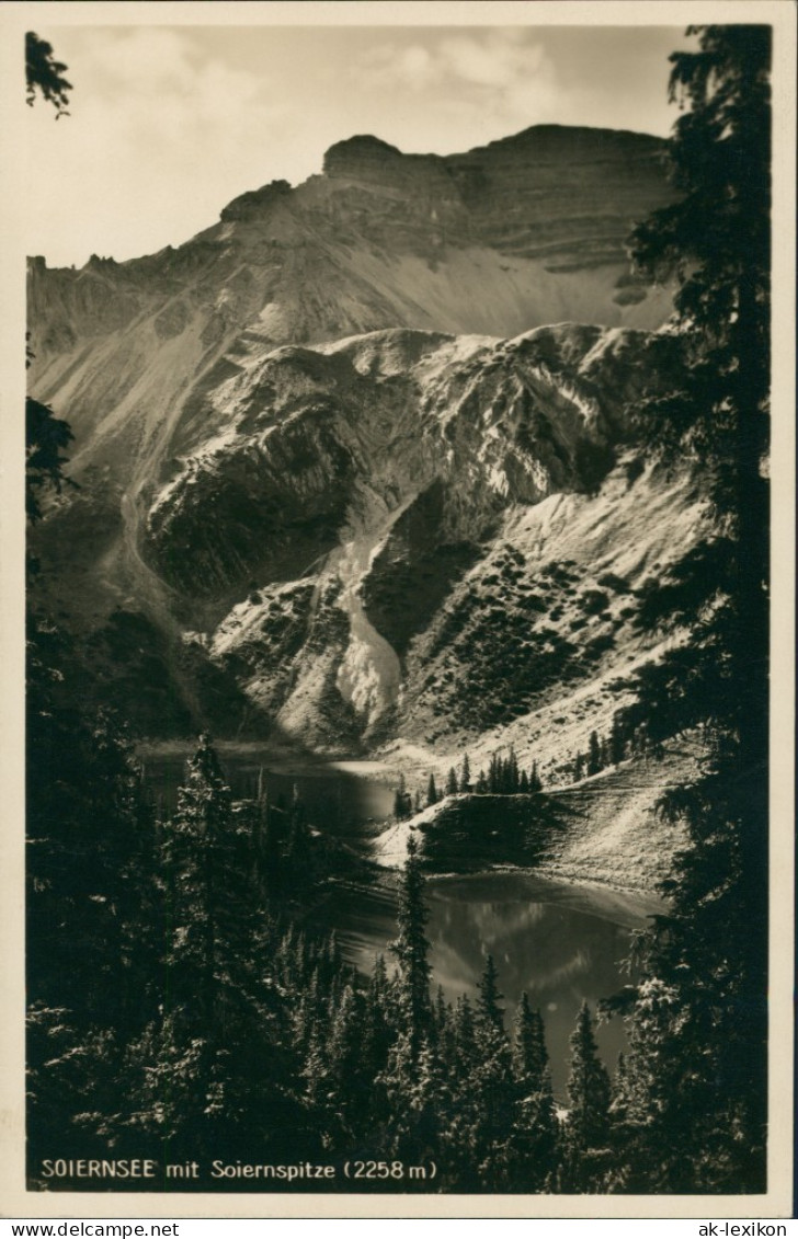 Mittenwald Karwendelgebirge Bayern Soiernsee Mit Soiernspitze 1920 - Mittenwald