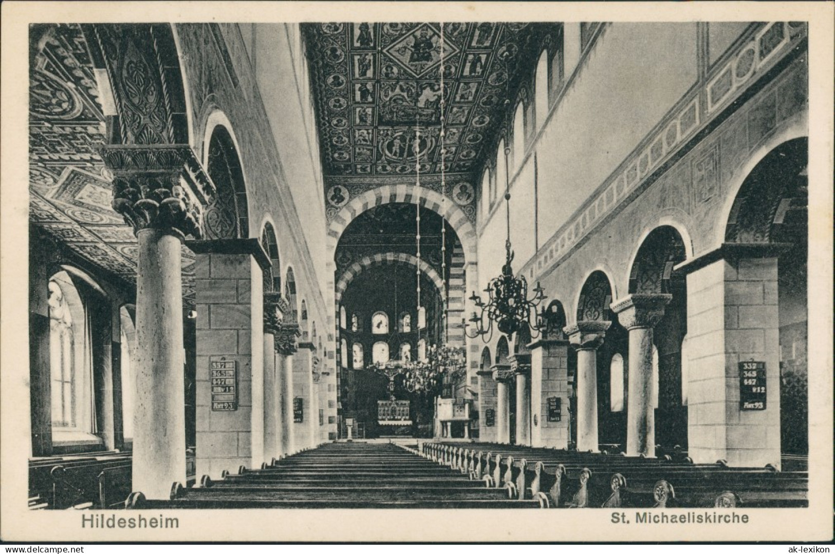 Hildesheim St. Michaeliskirche, Innenansicht, Blick Zum Altar 1910 - Hildesheim