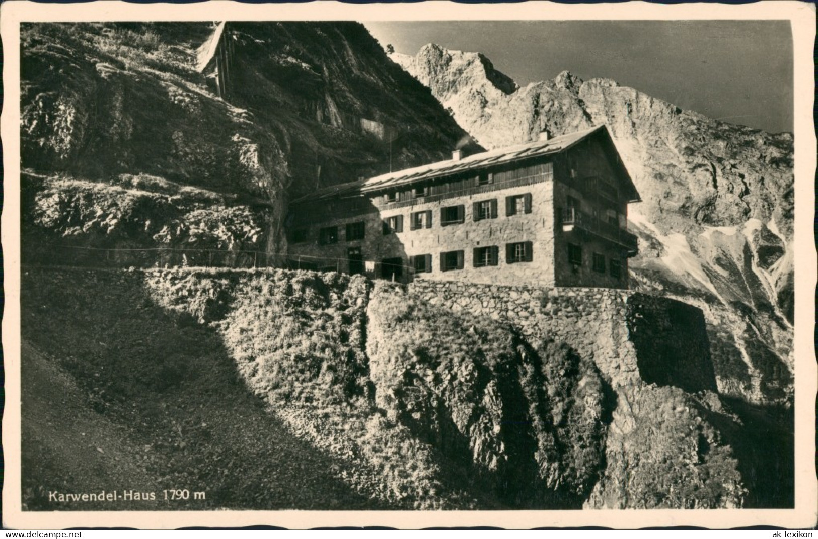 Ansichtskarte Mittenwald Karwendel-Haus, Alpen, 1790 Meter Hoch 1932 - Mittenwald
