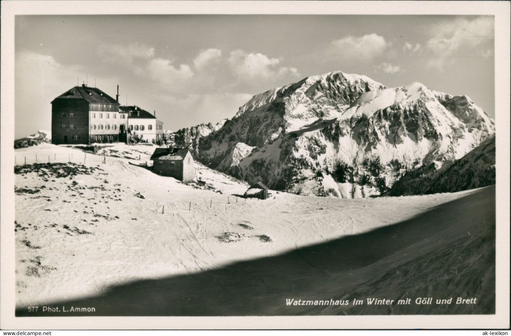 Berchtesgaden Watzmannhaus Im Winter Mit Göll U. Brett (Berge) 1930 - Berchtesgaden
