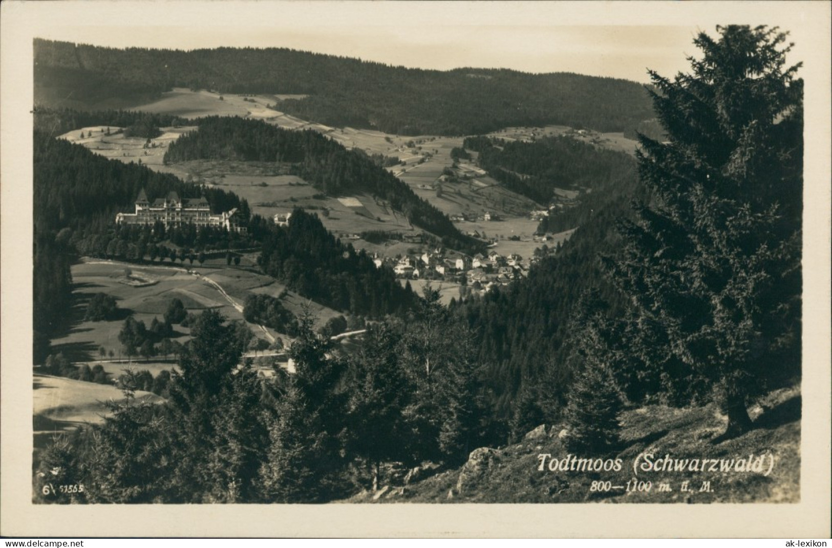 Ansichtskarte Todtmoos Panorama-Ansicht, Schwarzwald, Black Forest 1935 - Todtmoos