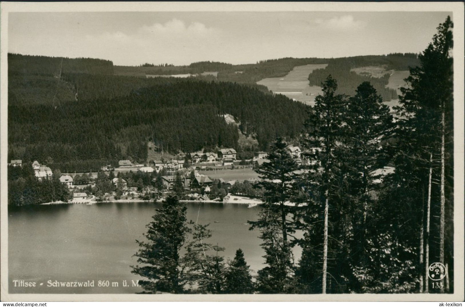 Titisee-Neustadt Titisee (Schwarzwald) Aus Der Vogelschau-Perspektive 1933 - Titisee-Neustadt