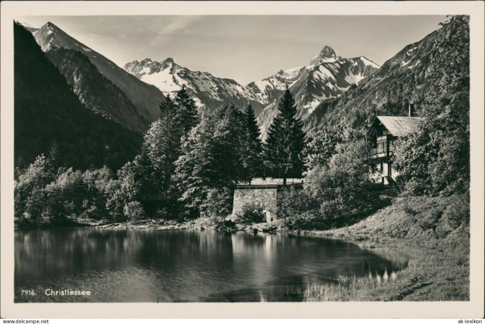 Oberstdorf (Allgäu) Christlessee, Panorama Blick Berge, Alpen 1940 - Oberstdorf