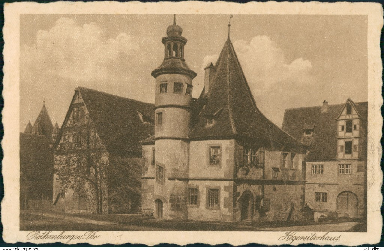 Rothenburg Ob Der Tauber Hegereiter-Haus, Gebäude Gesamtansicht 1924 - Rothenburg O. D. Tauber