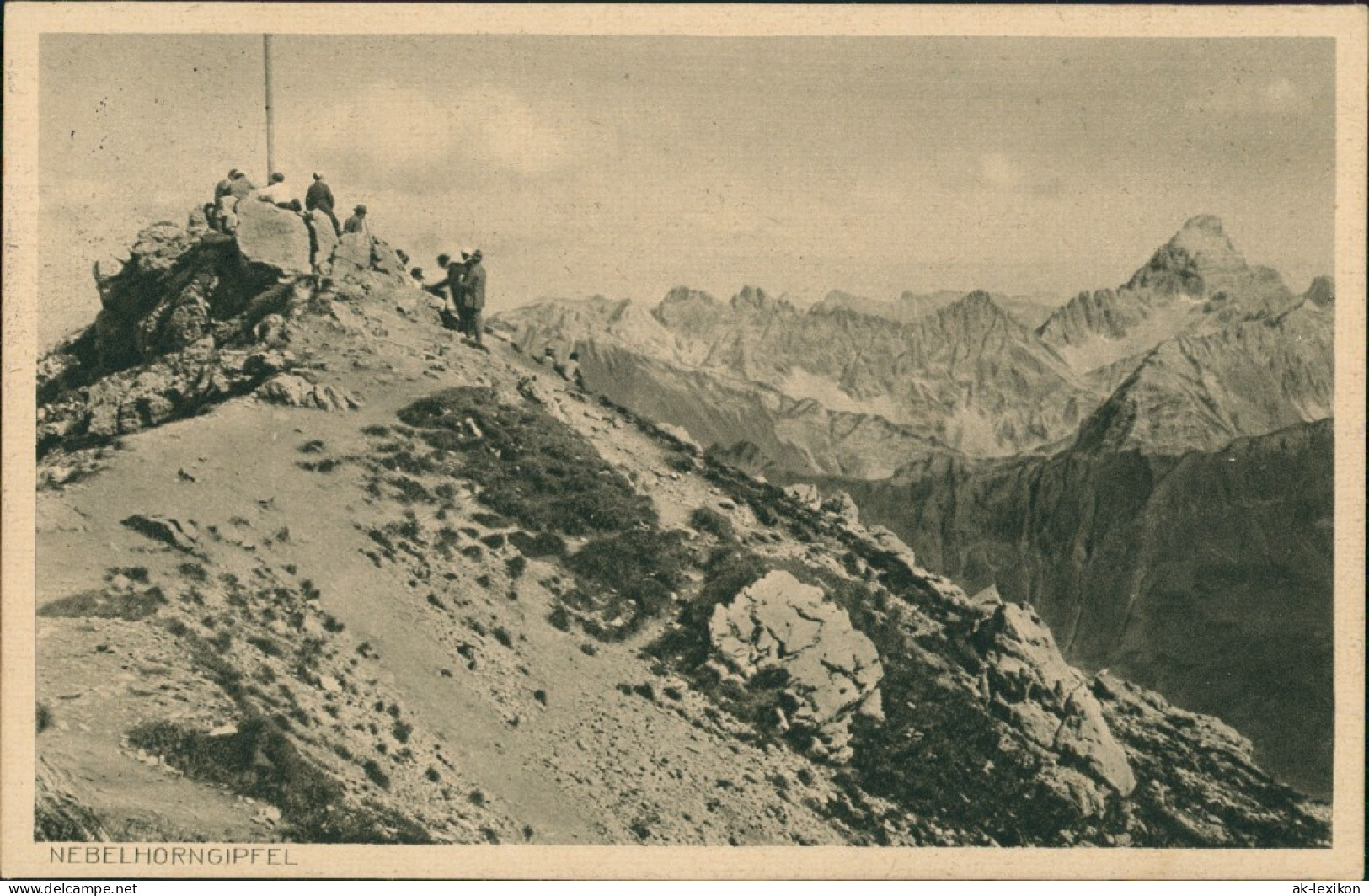Oberstdorf (Allgäu) Bergsteiger Alpen Nebelhorn, Berge, Mountain Climbers 1929 - Oberstdorf