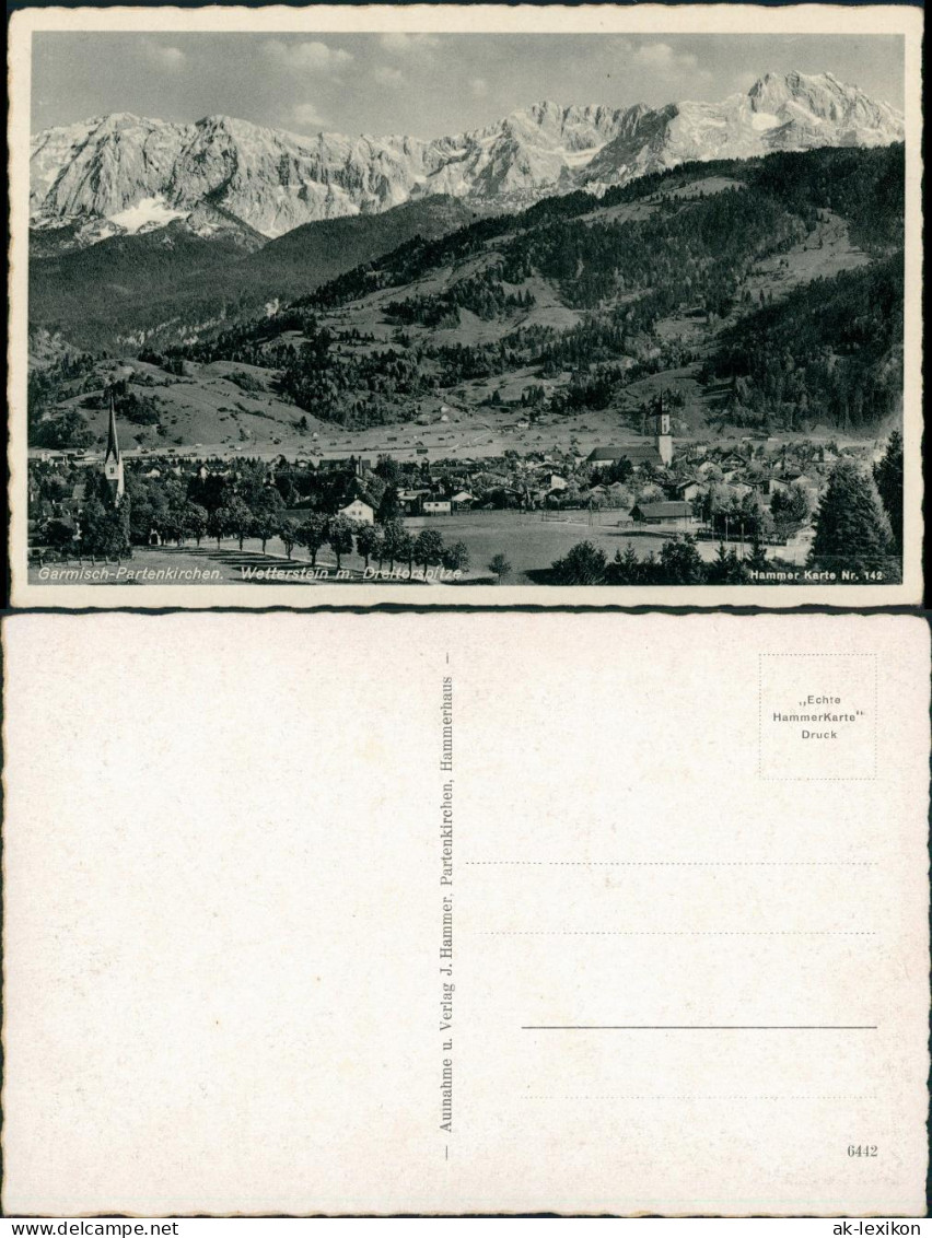 Garmisch-Partenkirchen Wettersteingebirge, Wetterstein, Dreitorspitze 1930 - Garmisch-Partenkirchen