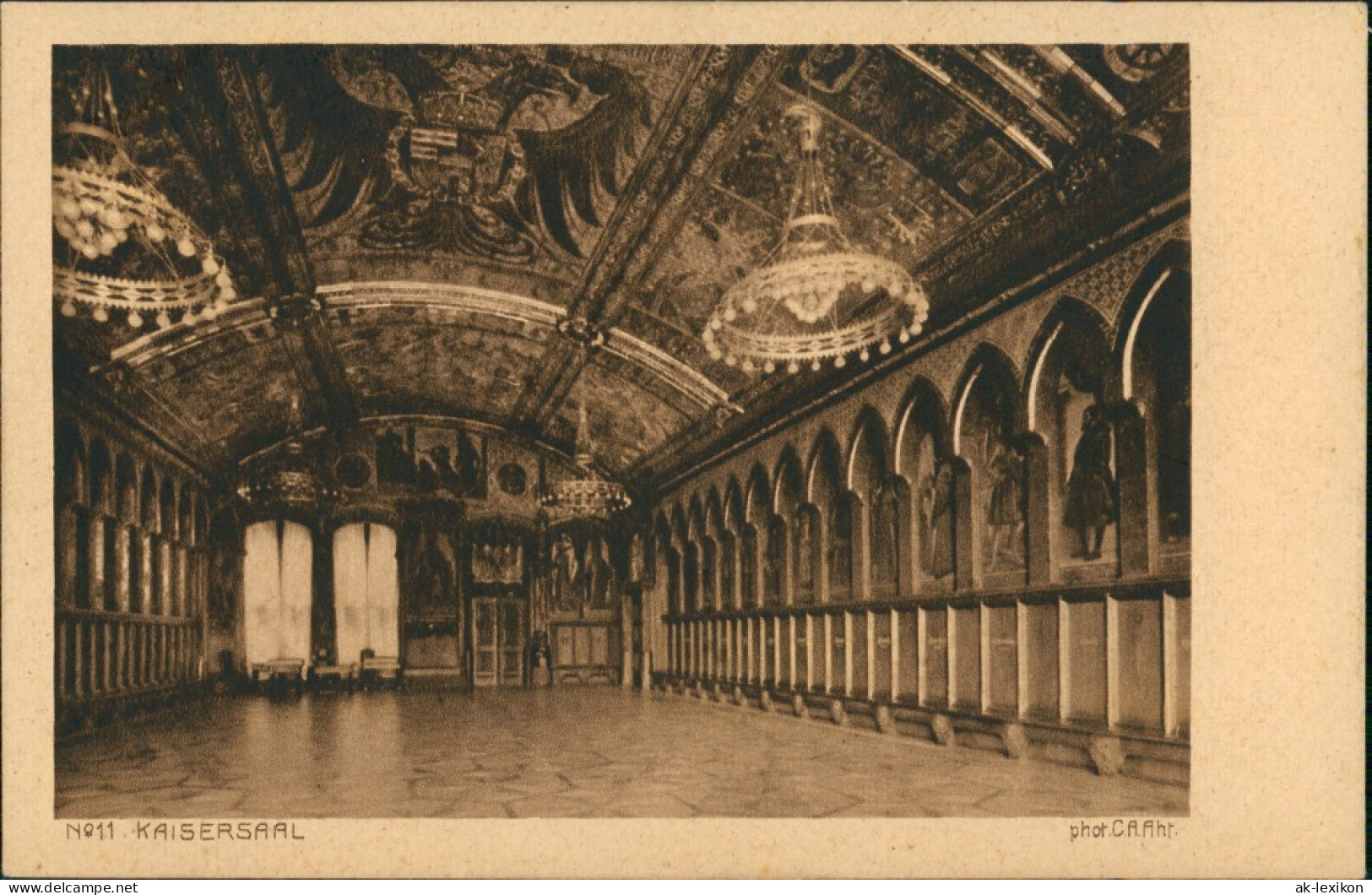 Ansichtskarte Frankfurt Am Main Kaisersaal Im Römer 1921 - Frankfurt A. Main