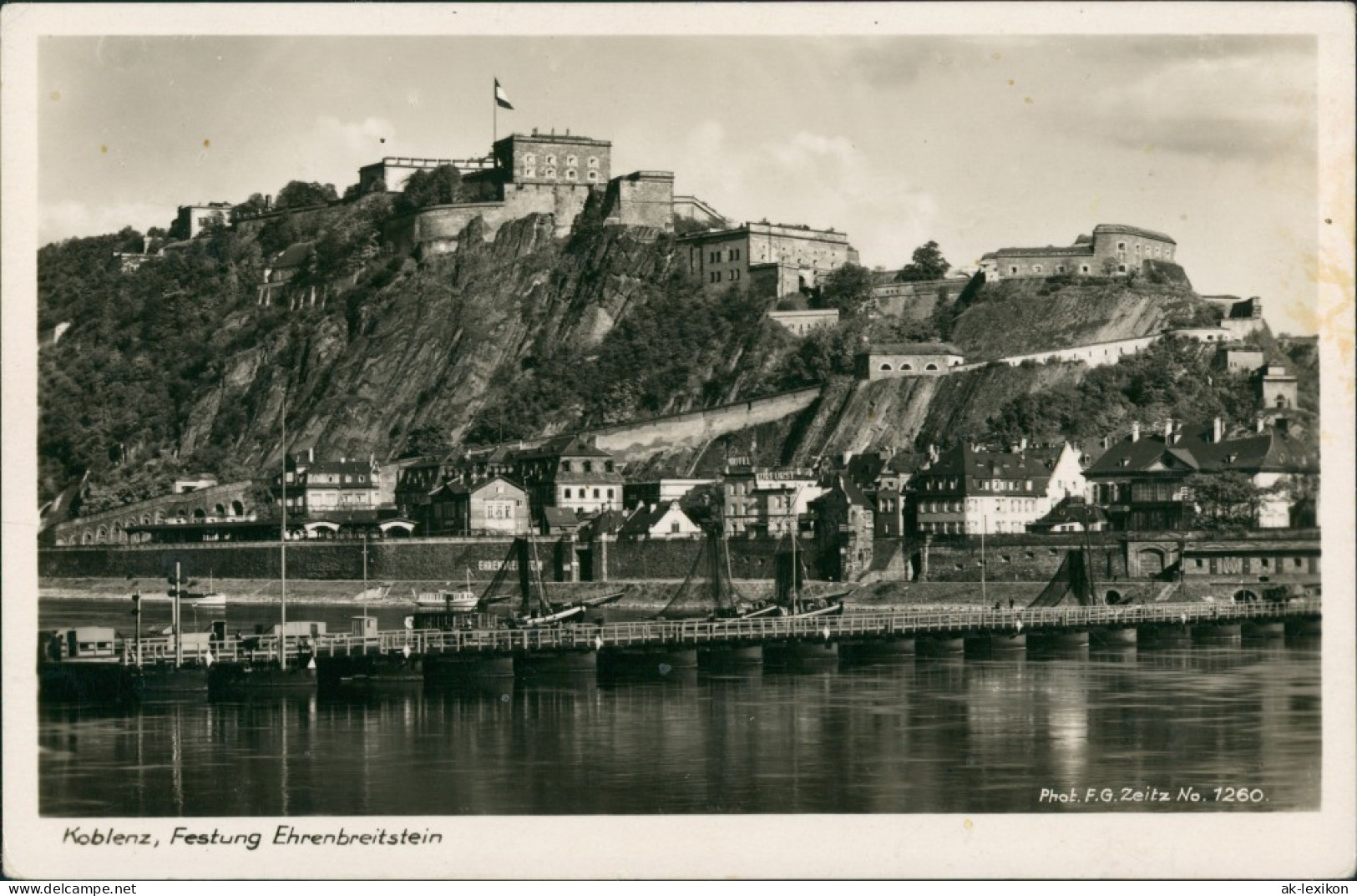 Ehrenbreitstein-Koblenz Panorama-Ansichten Rhein Brücke,  1936 - Koblenz