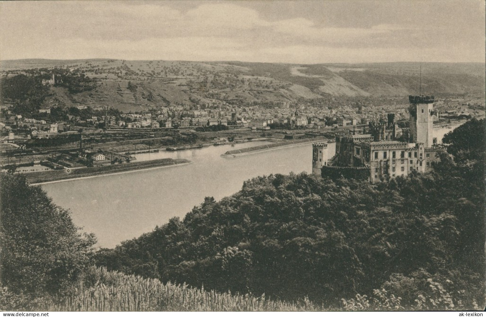 Oberlahnstein-Lahnstein Panorama Burg Stolzenfels Und Oberlahnstein 1910 - Koblenz