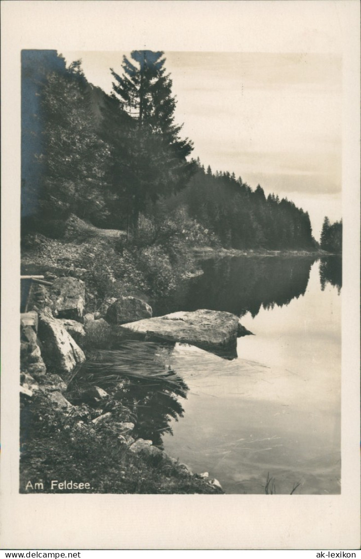 Ansichtskarte .Baden-Württemberg Partie Am Feldsee, Echtfoto-Postkarte 1930 - Feldberg
