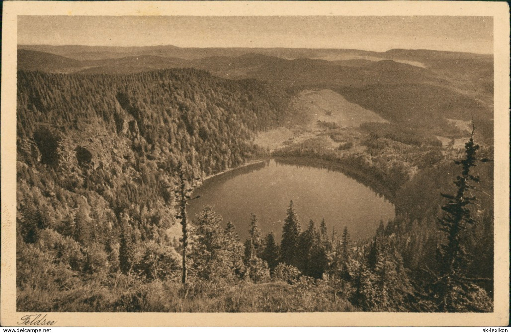 Feldberg (Schwarzwald) Feldsee Aus Der Vogelschau, Black-Forest-view 1920 - Feldberg