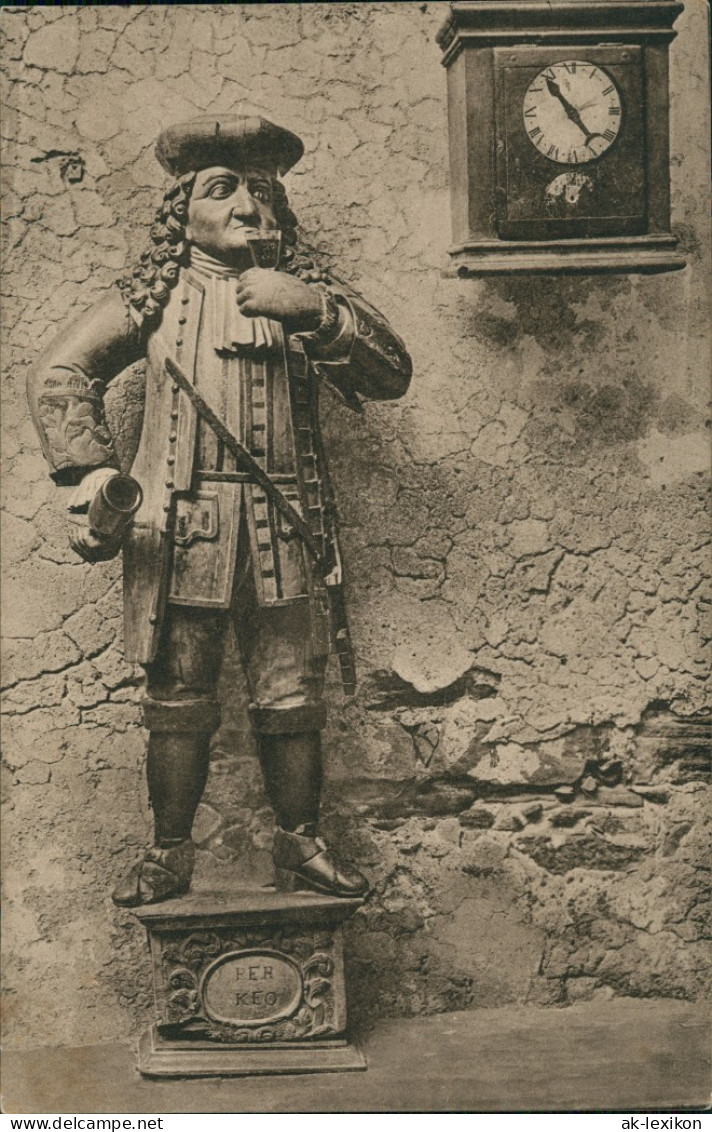 Ansichtskarte Heidelberg Heidelberger Schloss, Zwerg, Alte Uhr 1910 - Heidelberg