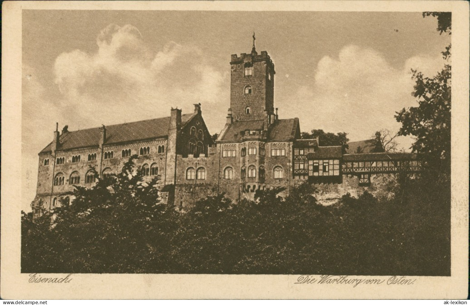 Ansichtskarte Eisenach Wartburg Vom Osten Aus Gesehen, Castle Building 1920 - Eisenach