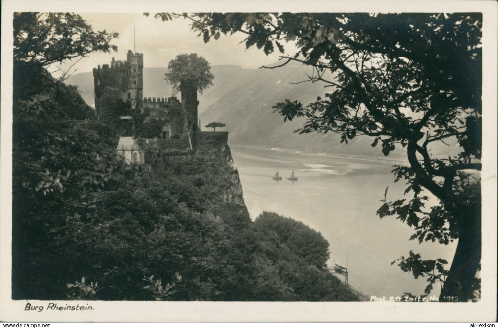 Bingen Am Rhein Burg / Schloss Rheinstein Am Rhein, Rhine River Castle 1930 - Bingen