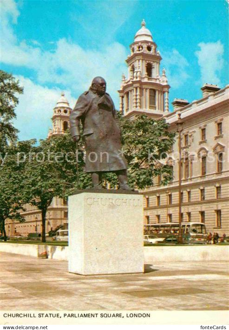 72754046 London Churchil Statue Parliament Square - Autres & Non Classés