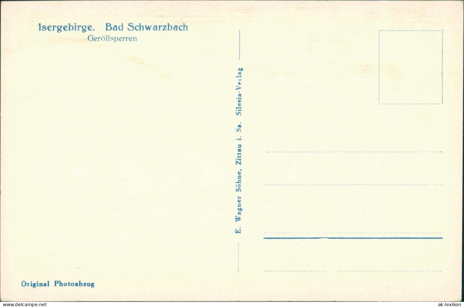 Bad Schwarzbach-Bad Flinsberg Czerniawa-Zdrój Świeradów-Zdrój Umland Falls 1930 - Schlesien