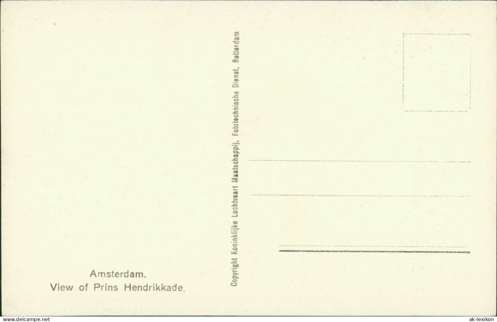 Postkaart Amsterdam Amsterdam Luftbild Nicolaaskerk 1934 - Amsterdam