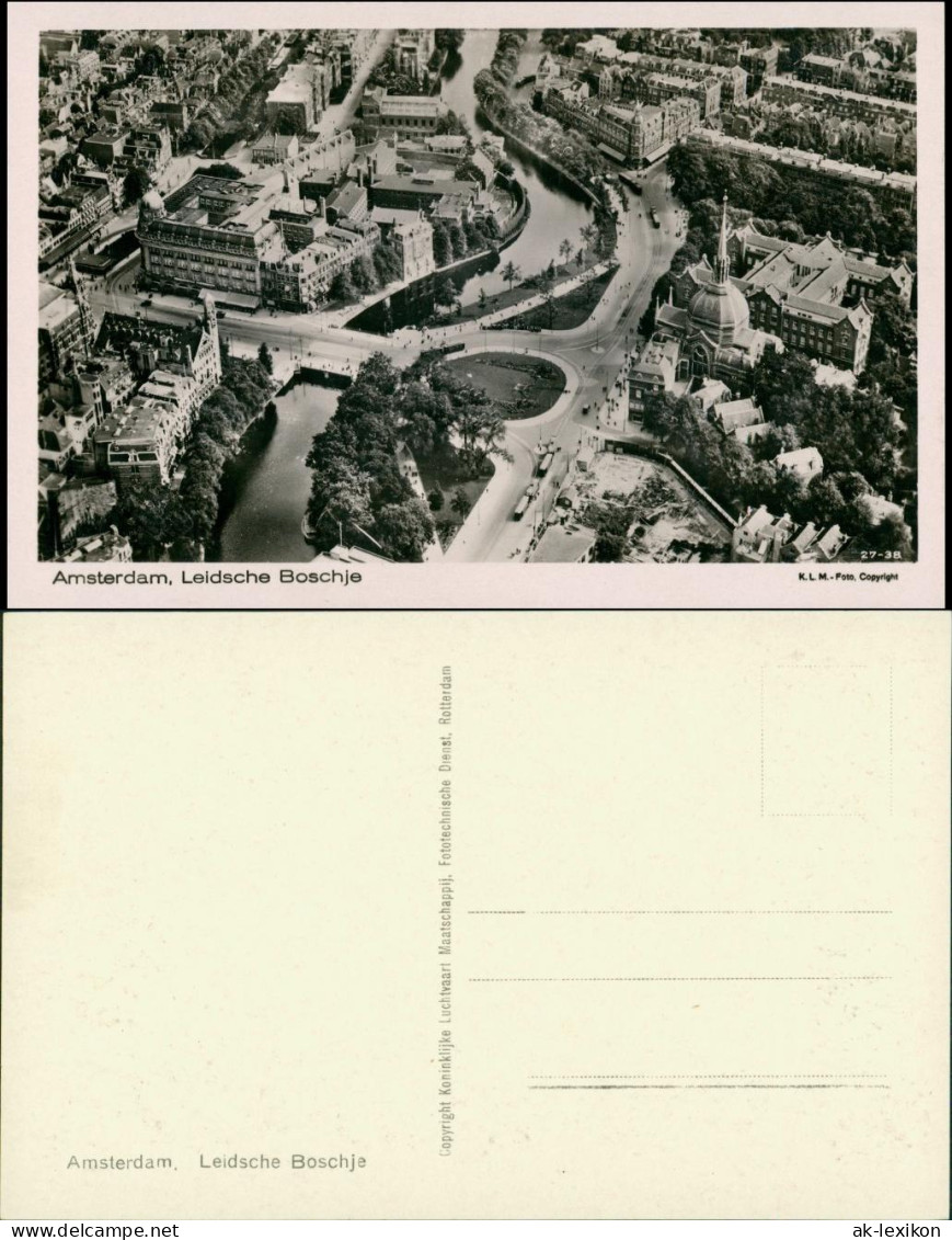 Postkaart Amsterdam Amsterdam Luftbild Aero, Leidsche Boschje 1935 - Amsterdam