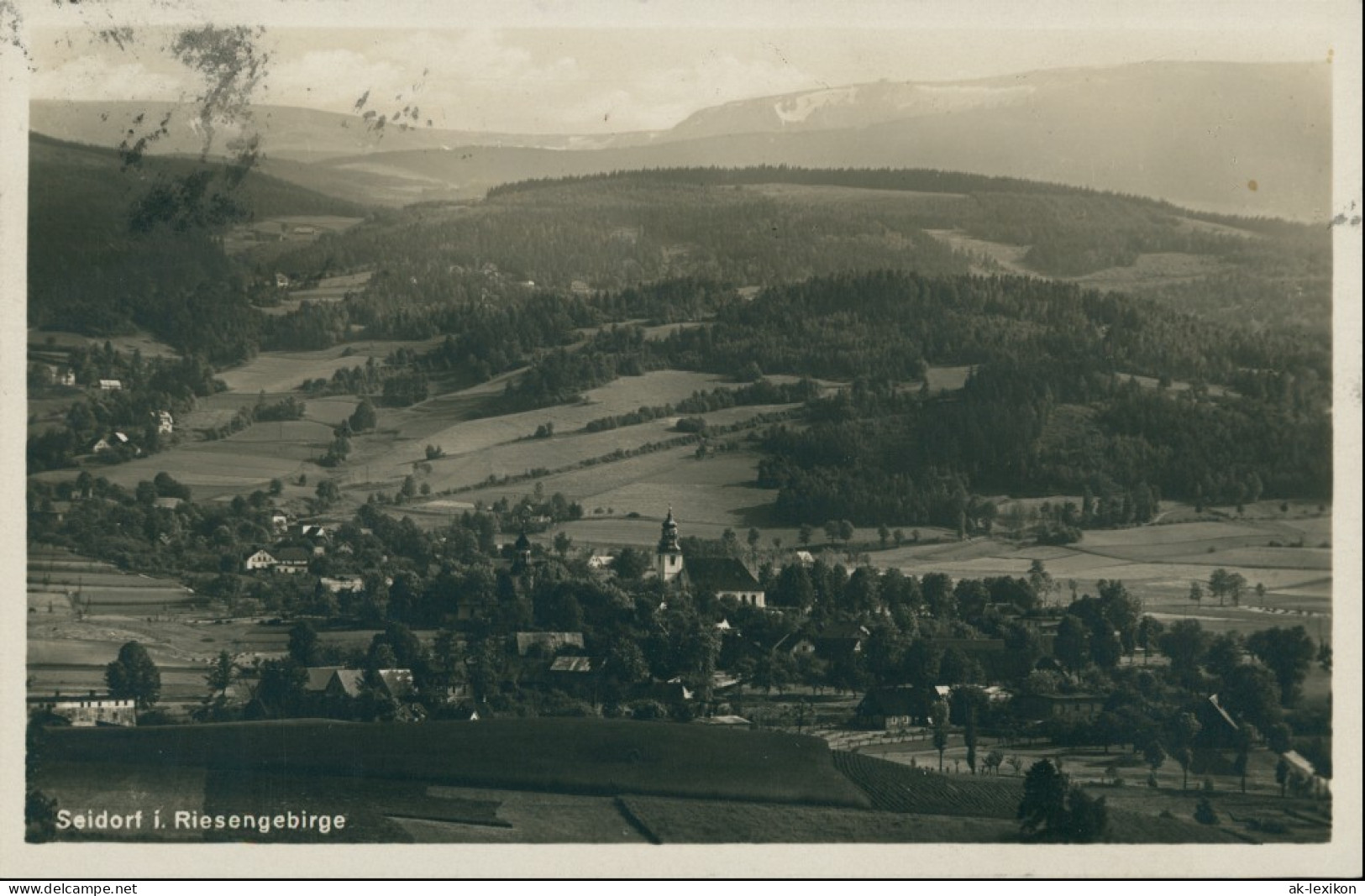 Postcard Seidorf Sosnówka Blick Auf Die Stadt 1929 - Schlesien