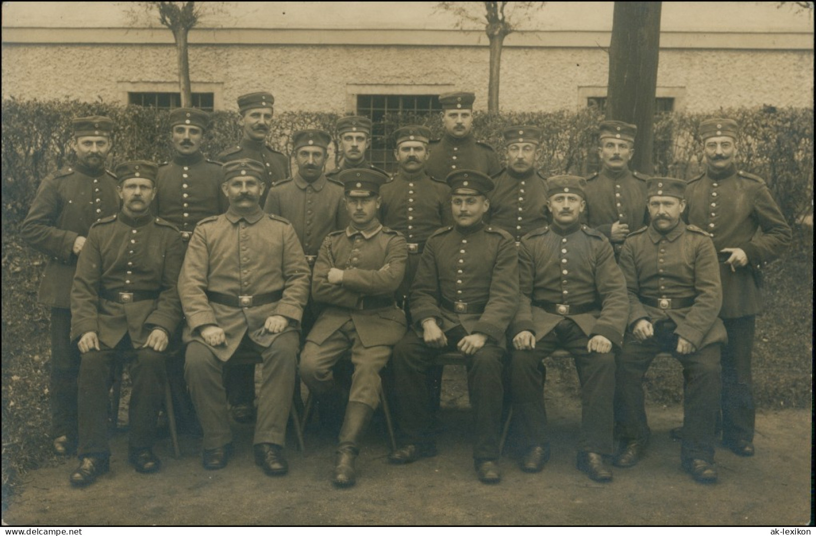 Ansichtskarte Bautzen Budyšin Soldatengruppe Vor Kaserne 1. WK 1914 - Bautzen