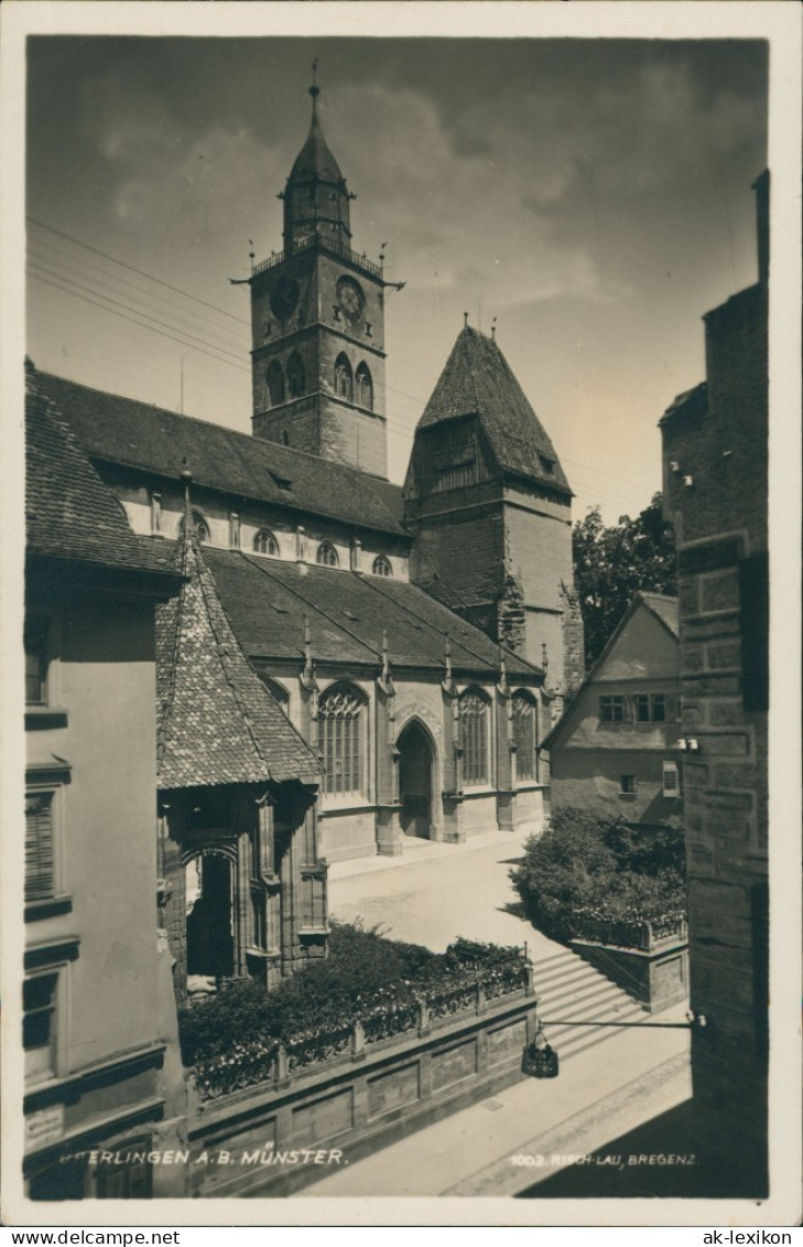 Ansichtskarte Überlingen St. Nikolaus Münster Echtfoto-Postkarte 1940 - Ueberlingen