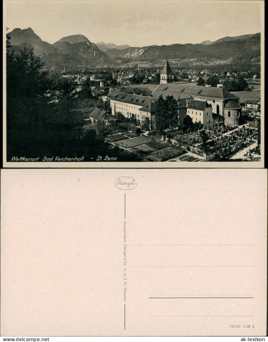 Ansichtskarte Bad Reichenhall St. Zeno, Panorma Blick Zu Den Alpen 1940 - Bad Reichenhall