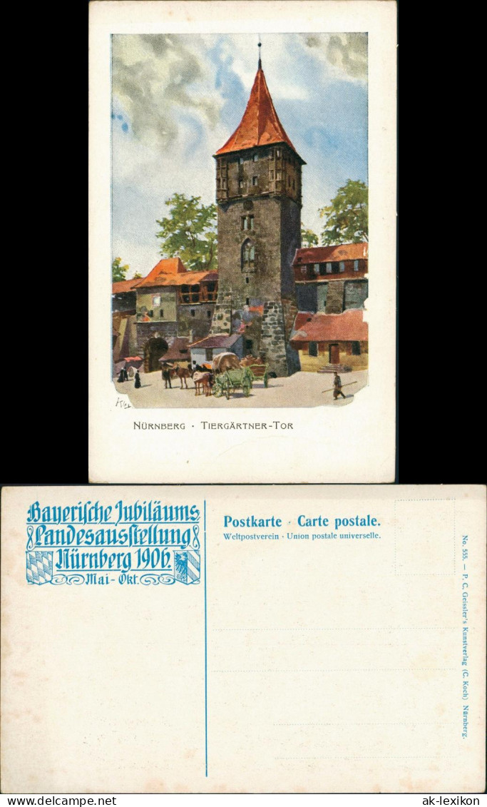 Nürnberg Tiergärtner-Tor, Sonder-AK Bayer. Jubiläums Landesausstellung 1906 - Nuernberg