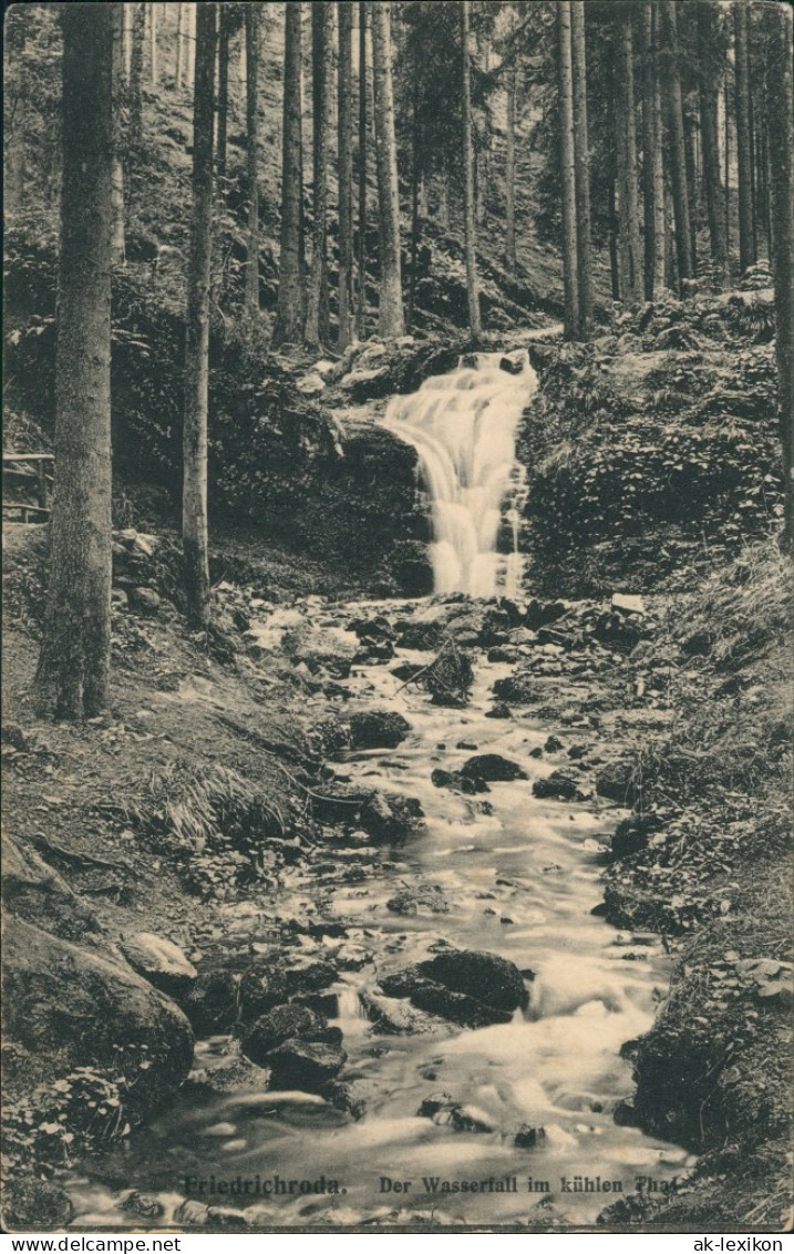 Friedrichroda Wasserfall Im Kühlen Thal Tal, Waterfall River Falls 1910 - Friedrichroda