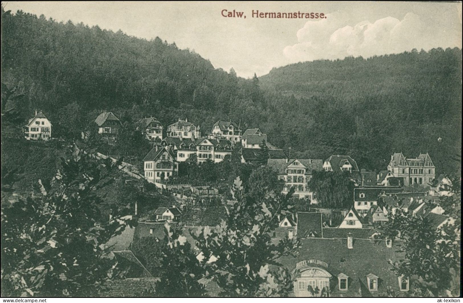 Ansichtskarte Calw Partie An Der Hermannstrasse 1918 - Calw