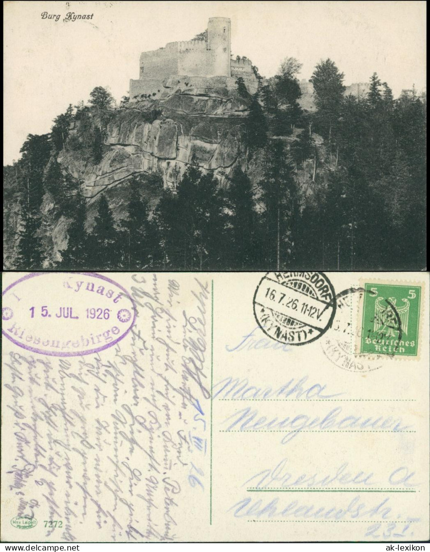 Hermsdorf  Hirschberg (Schlesien) Sobieszów Jelenia Góra Kynast/Chojnik   1926 - Schlesien