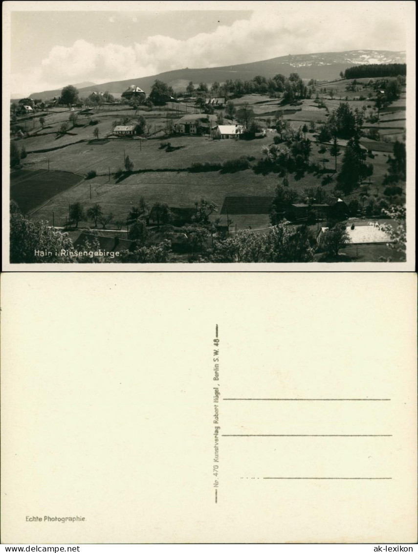 Hain Im Riesengebirge-Giersdorf Przesieka Podgórzyn Stadtpartie 1931 - Schlesien