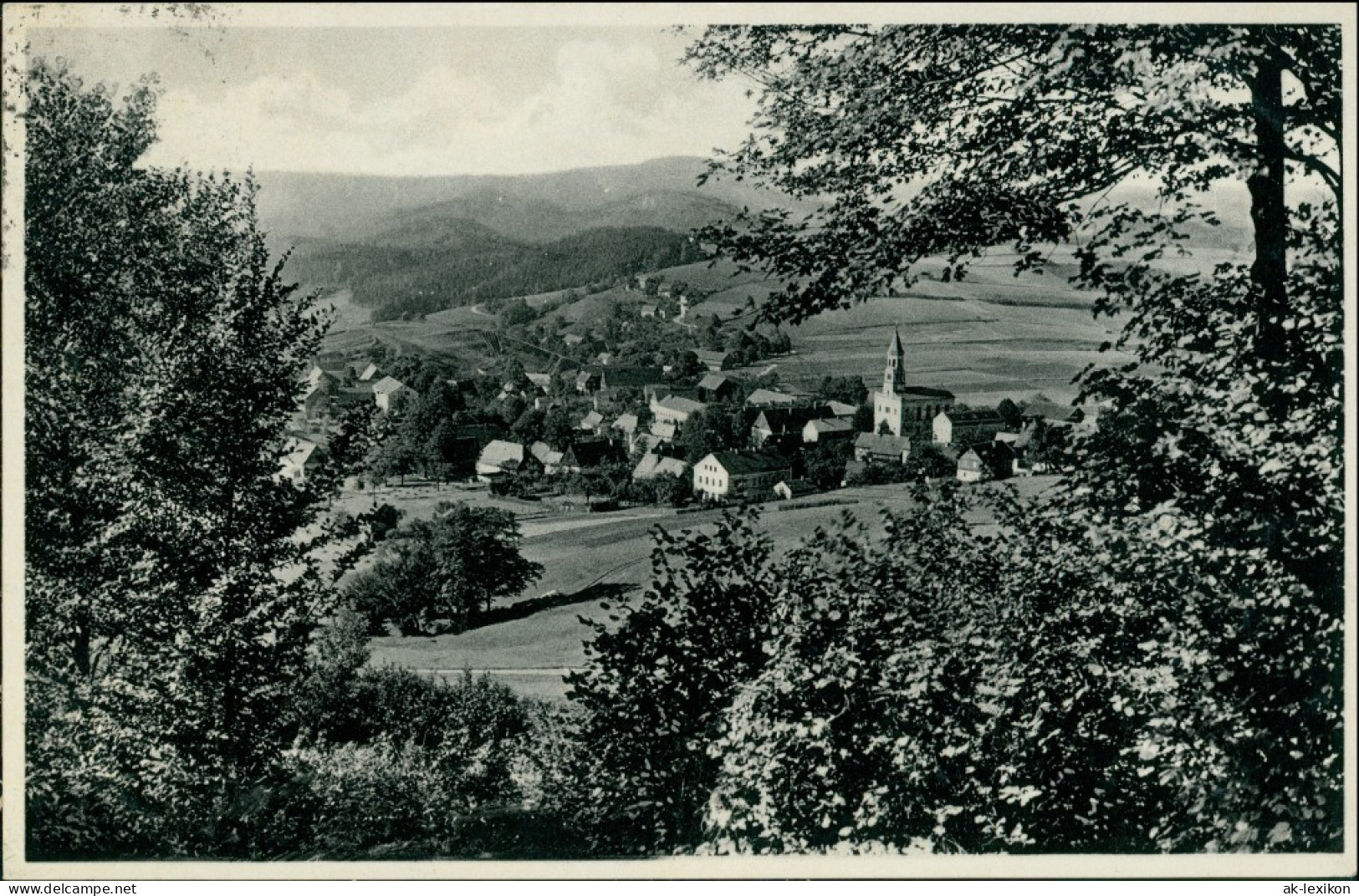 Ansichtskarte Saupsdorf-Sebnitz Blick Auf Die Stadt 1937 - Kirnitzschtal