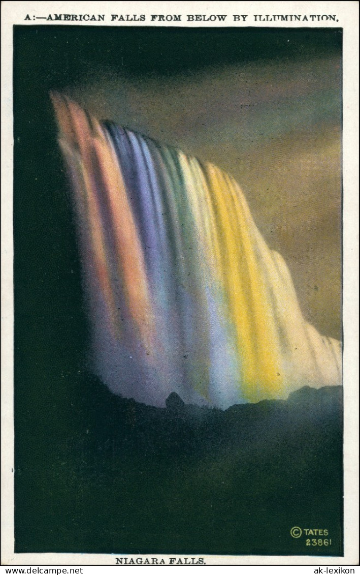 Niagara Falls (NY) Niagarafälle / Niagara Falls US Illuminiert 1930 - Autres & Non Classés